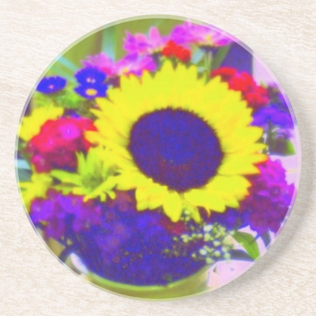 En Grès Le Dessous de verre de Neon Bouquet (Devant)