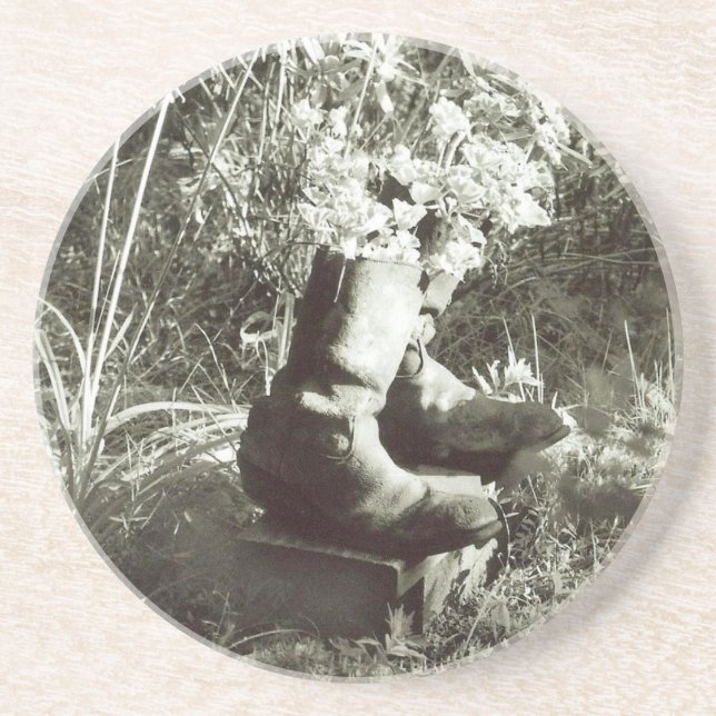 En Grès Le Dessous de verre des "Vieux Bottes" (Devant)