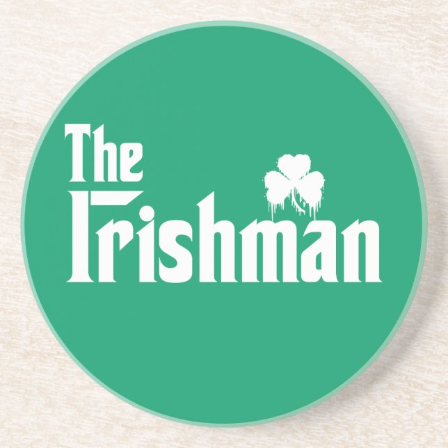 En Grès Le dessous de verre The Irishman (Devant)