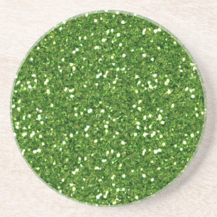 En Grès Le vert scintille des dessous de verre