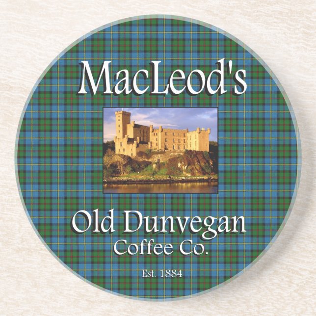 En Grès Le vieux Dessous de verre Dunvegan Coffee Co. de M (Devant)