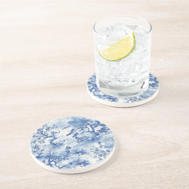 En Grès Les dessous de verre de paysages japonais intempor (Côté)