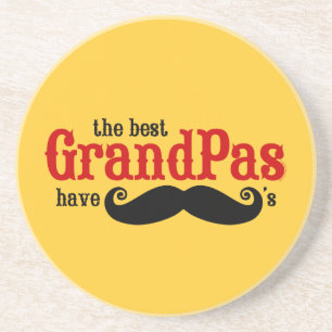 En Grès Les meilleurs grand-papas ont des dessous de verre