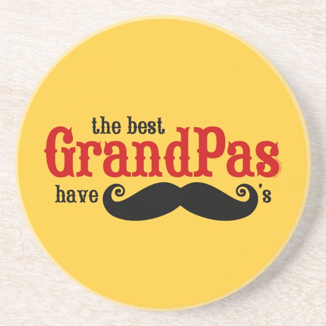 En Grès Les meilleurs grand-papas ont des dessous de verre (Devant)