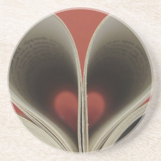 En Grès Livre des dessous de verre de coeurs