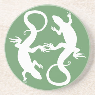 En Grès Lizard Dessous de verre Reptile Art Décor Lizard C