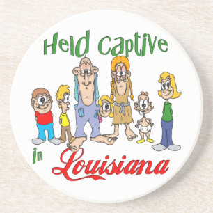 En Grès Louisiana Funny Trailer Park Dessous de verre Sand