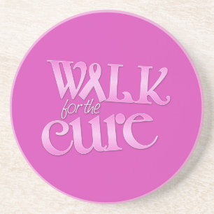En Grès Marche pour les Dessous de verre du cancer du sein