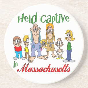 En Grès Massachusetts Funny Trailer Park Dessous de verre
