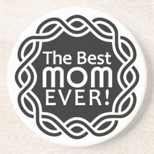 En Grès MEILLEUR dessous de verre MOM