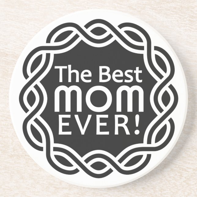 En Grès MEILLEUR dessous de verre MOM (Devant)