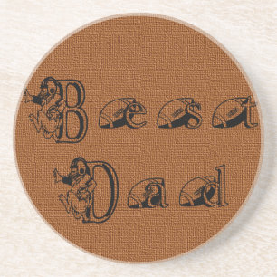 En Grès Meilleur Dessous de verre texte de football papa