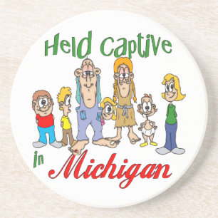 En Grès Michigan Funny Trailer Park Dessous de verre Sands