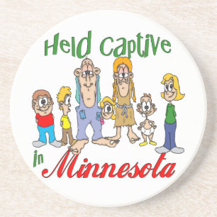 En Grès Minnesota Funny Trailer Park Dessous de verre Sand