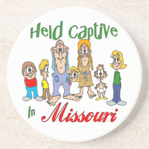 En Grès Missouri Funny Trailer Park Dessous de verre Sands