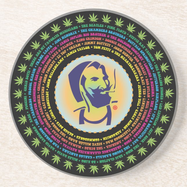 En Grès Mon Dessous de verre de musique Sandstone (Devant)