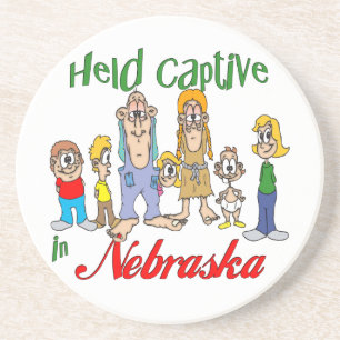 En Grès Nebraska Funny Trailer Park Dessous de verre Sands