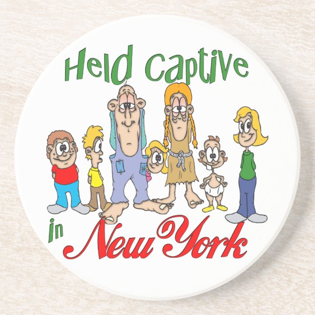 En Grès New York Funny Trailer Park Dessous de verre Sands (Devant)