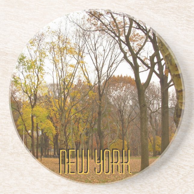 En Grès Nouveau dessous de verre de New York Central Park  (Devant)