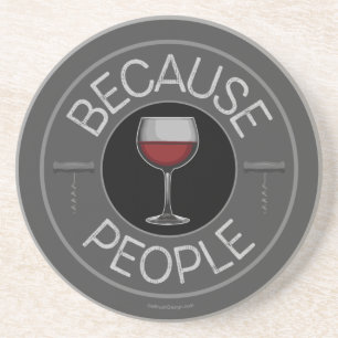 En Grès Parce que les gens (vin) Dessous de verre