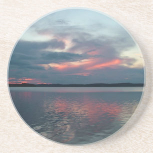 En Grès Pastel Sunset dessous de verre personnalisé