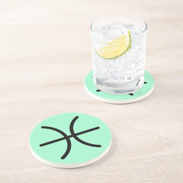 En Grès Pisces dessous de verre (Côté)