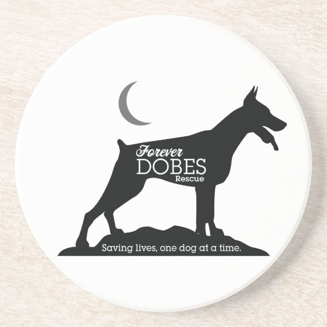 En Grès Pour toujours dessous de verre de Dobes (Devant)
