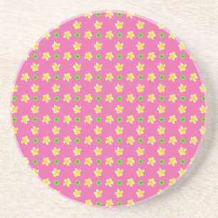En Grès Primroses de Dessous de verre de grès, Roses profo