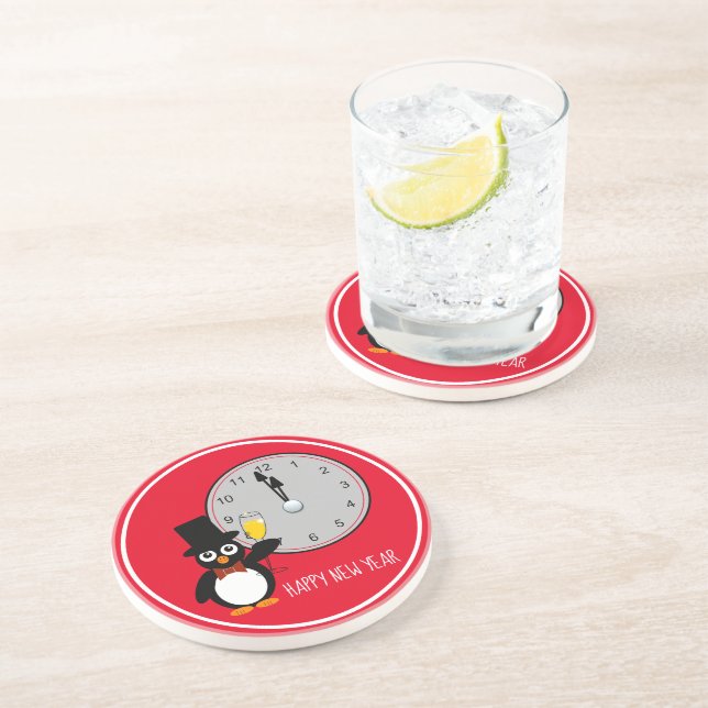 En Grès Quand L'Horloge Frappe Douze Dessous de verre De g (Côté)