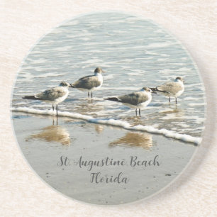 En Grès Sandpipers au Dessous de verre de Shore