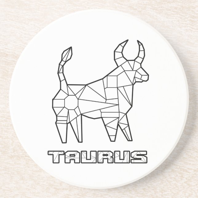 En Grès SIGNE Taurus Zodiac Dessous de verre (Devant)