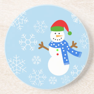 En Grès Snowman #1 Dessous de verre