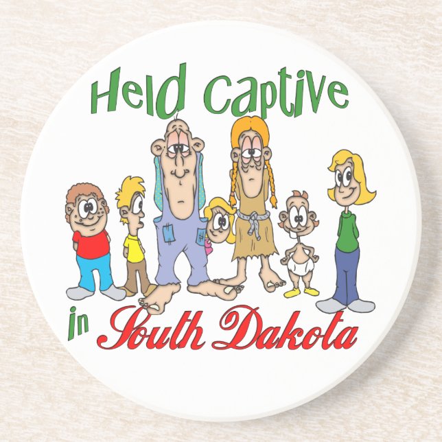 En Grès South Dakota Funny Trailer Park Dessous de verre S (Devant)