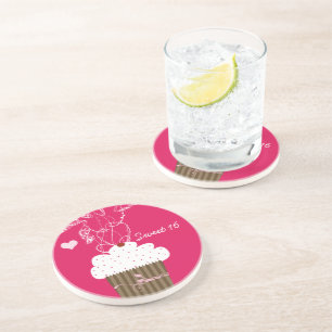 En Grès Sweet 16 Dessous de verre Cupcake