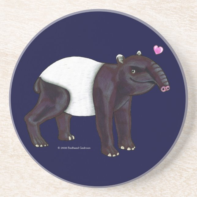 En Grès Tapir Veut Un Dessous de verre Immense (Devant)