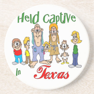 En Grès Texas Funny Trailer Park Dessous de verre Sandston