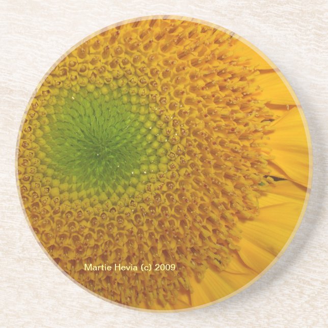 En Grès Tournesol - Dessous de verre (Devant)