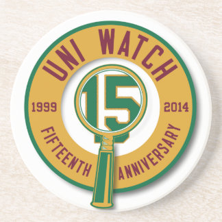 En Grès Uni dessous de verre de la montre 15th-Anniversary