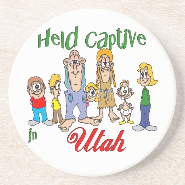 En Grès Utah Funny Trailer Park Dessous de verre Sandstone (Devant)