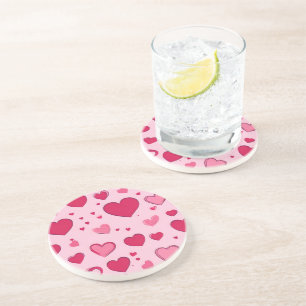 En Grès Valentines Day Hearts Dessous de verre 01