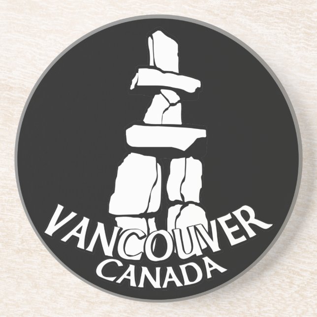 En Grès Vancouver Canada Souvenir Dessous de verre Vancouv (Devant)