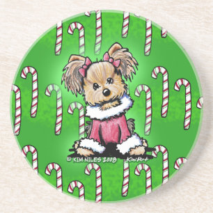 En Grès Yorkie Sucre de canne Cutie Dessous de verre II