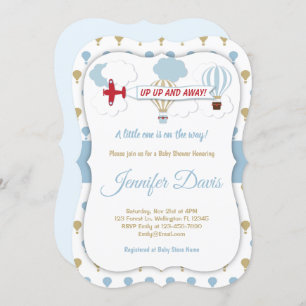 En Haut Et En Bas ! Invitation baby shower