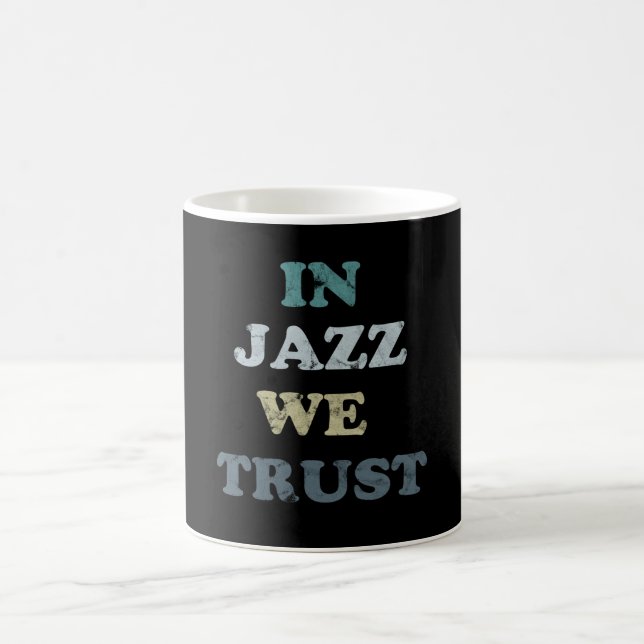 En jazz we trust jazz day mug (Centre)
