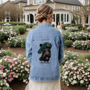En Jean Abercrombie Scottie Dog Personnalisé Denim Veste