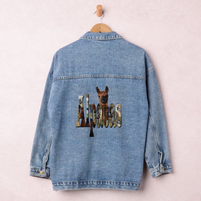 En Jean Alpacas Est Le Mot, Femme Denim Veste (Hangar)
