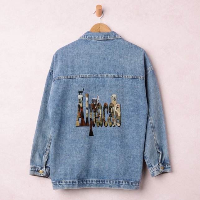 En Jean Alpacas Le Nom, Femme Denim Veste (Hangar)
