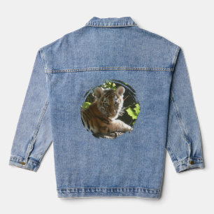 En Jean Bébé mignon Veste de Denim Tiger
