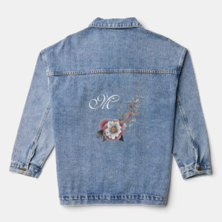 En Jean Belle Veste Floral Denim