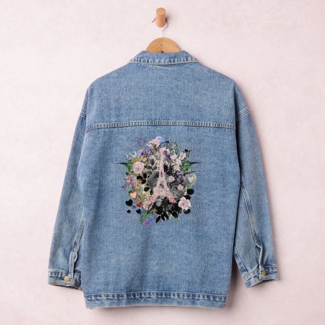 En Jean Blush Tour Eiffel Collections Veste Denim (Hangar)